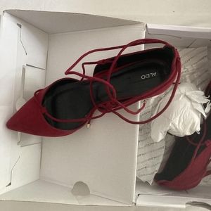 Red Aldo heels